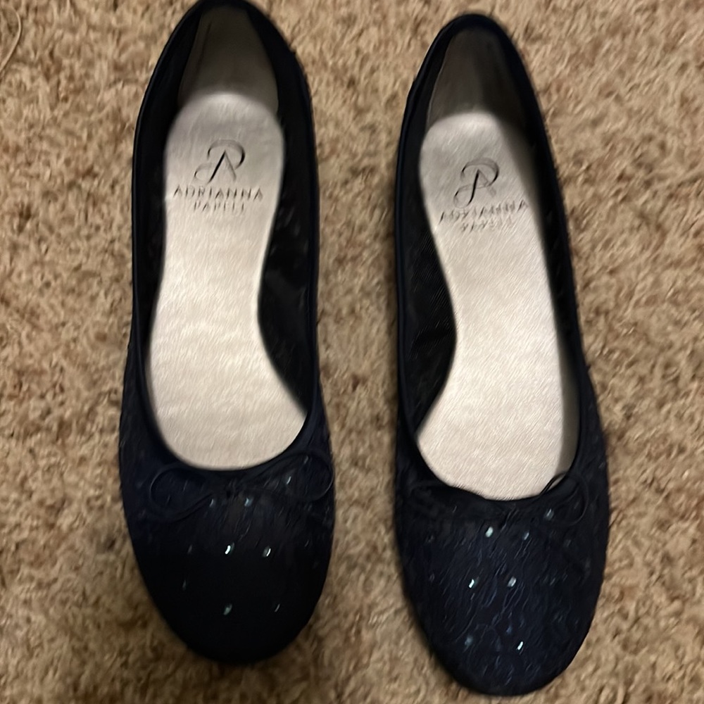 Adrianna Papell Shirley Closed Toe Slide Flats size 6.5